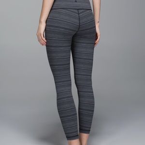 Lululemon High Times 7/8 pant- Cyber Stripe Black